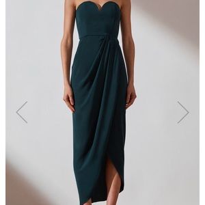 Shona Joy Core U Bustier Dress in Seaweed